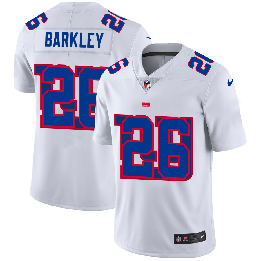 2020 New Men New York Giants #26 Barkley White  Limited NFL Nike jerseys->new york giants->NFL Jersey